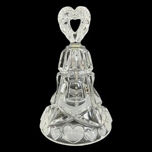 Bleikristall Clear Crystal Bell Heart Handle Wedding Anniversary Decorative Love